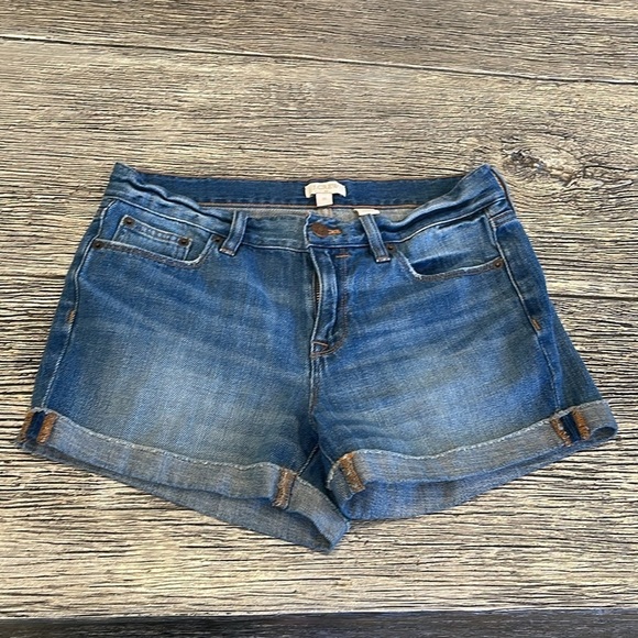 J. Crew Size 25 100% Cotton Denim Shorts - Picture 1 of 5